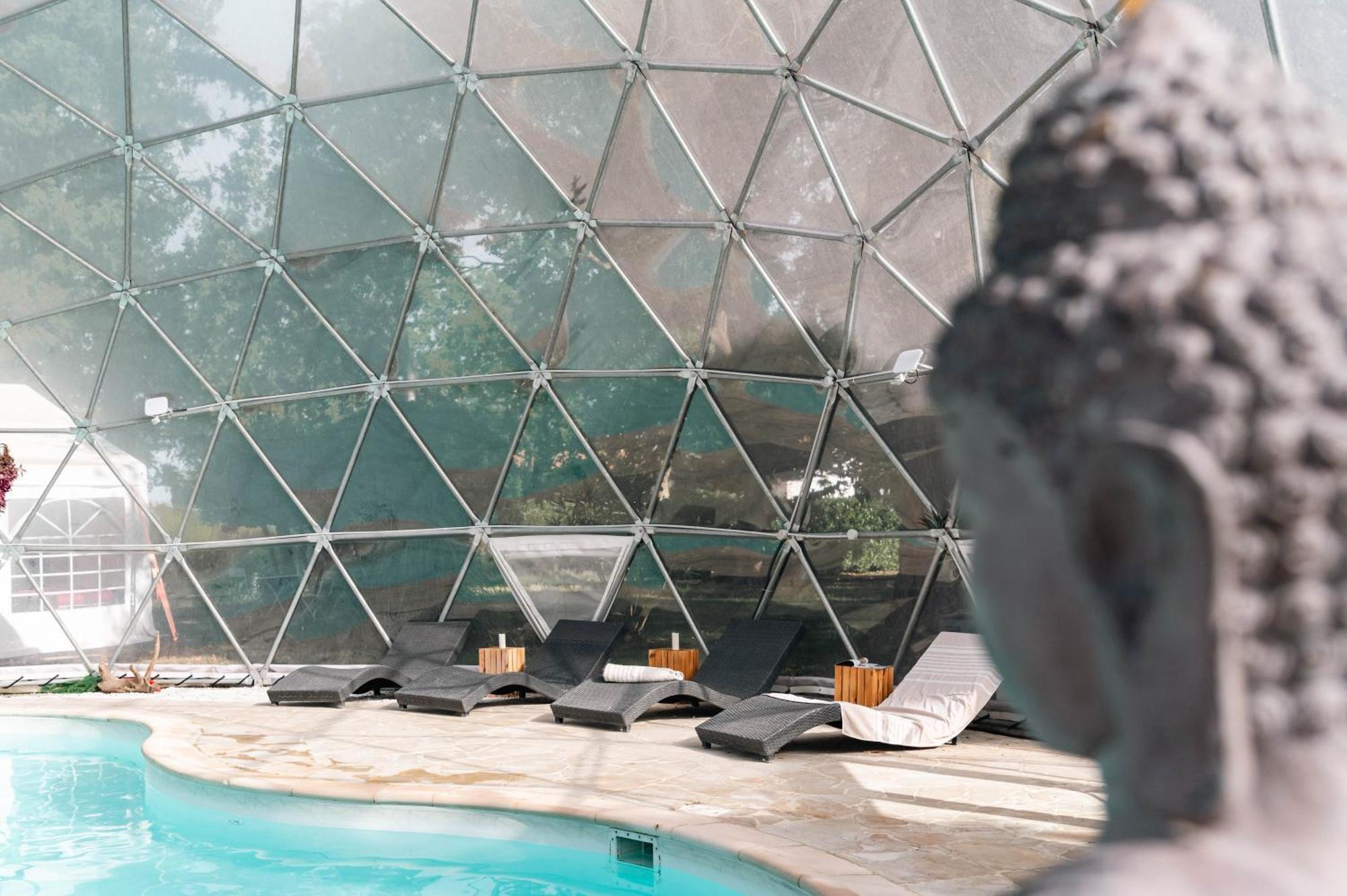 סן-ז'יל Mas Du Versadou, Dans Un Espace Naturel Protege, Piscine Couverte Chauffee Toute L'Annee, Spa Et Salle De Jeux מראה חיצוני תמונה